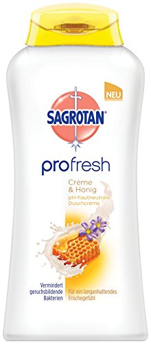 Sagrotan Profresh Duschcrème Crème und Honig, 3er Pack (3 x 250 ml)