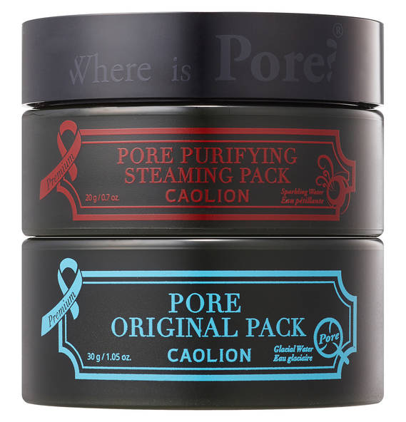 CAOLION Premium Hot & Cool Pore Pack Duo - Gesichtsmasken Duo