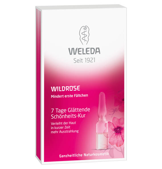 Weleda Wildrose 7 Tage Glättende Schönheits-Kur 7 x 0,8 ml