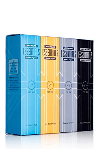 Milton-Lloyd Wesentliches 4er-Pack Parfüm Herren, 4 x 50ml Herren Parfüm, Langanhaltend Parfüm für Herren, Luxusparfüm für Männer von Milton-Lloyd