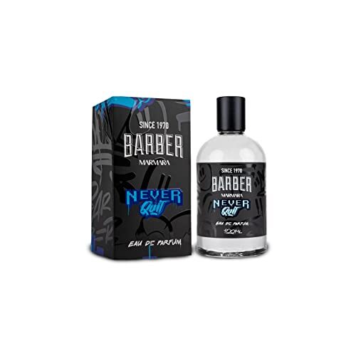 BARBER MARMARA NEVER QUIT Eau de Parfüm Natural Spray Men 100ml – Herren Parfüm – männer parfüm - parfum herren - Intensiver Langanhaltender Duft - herrenparfum - Frischer Holziger Duft