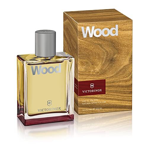 VICTORINOX Wood Eau de Toilette für Herren, Parfüm mit Nussbaumholz und Zitrus, Holzig und frisch, Vegan, 100 ml, V0001229